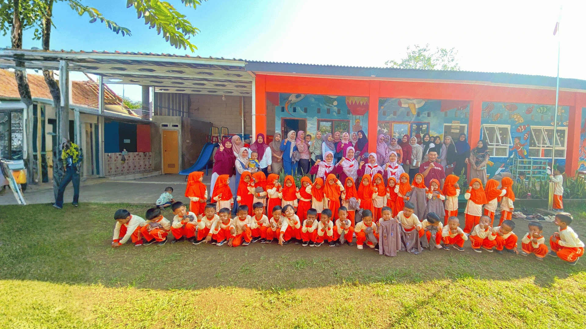 Kegiatan pembelajaran aktif anak RA Arif Billah Karadenan